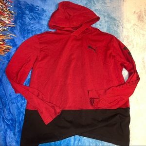 Puma long sleeve hoodie shirt